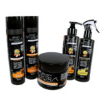 Kit Capilar Beleza Negra & Co - Linha  Argan - Shampoo, Condicionador, Mascara, Ativ. Cachos e Polivitamínico